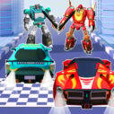 car robot transform fight